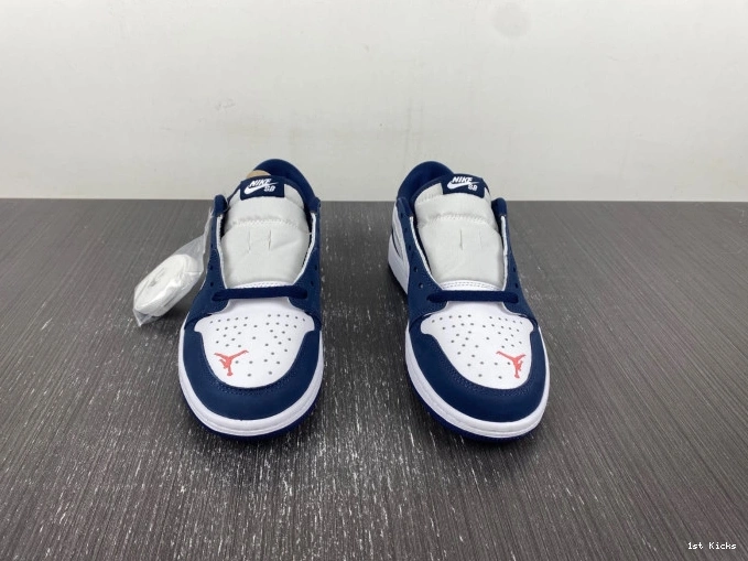 1st Kicks Shoes Navy Low SB CJ7891-400 1 Jordan Midnight 0722